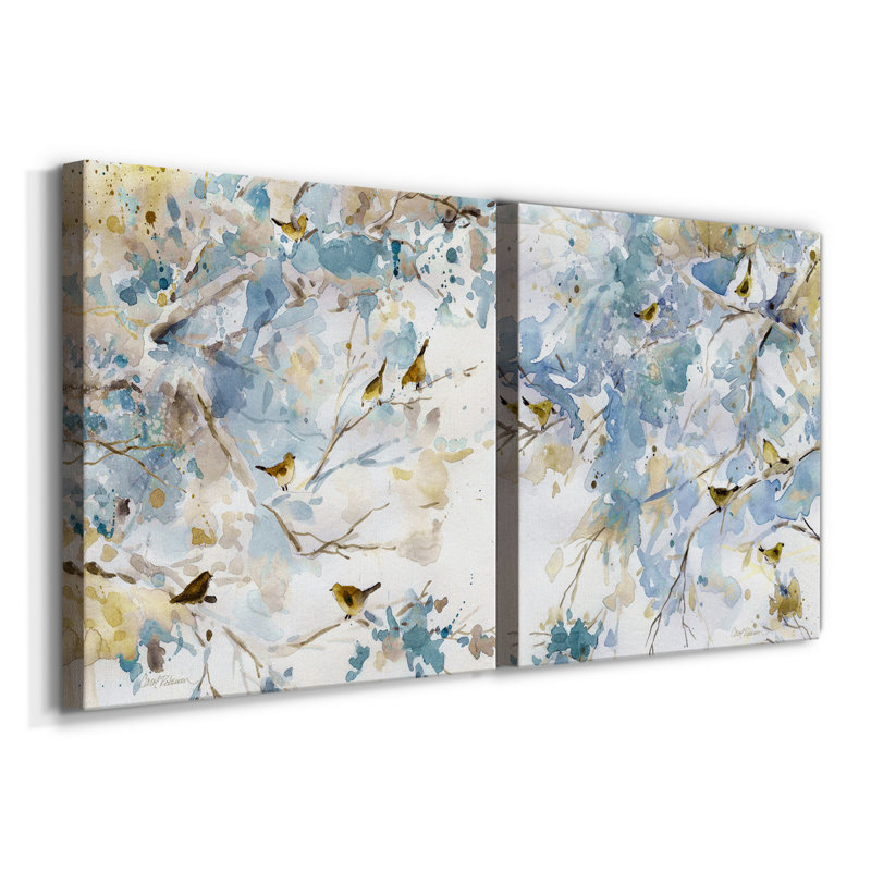 «Lavender Spring I», ensemble de 2 reproductions sur toiles tendues, H 40 po x l 80 po x P 1 po