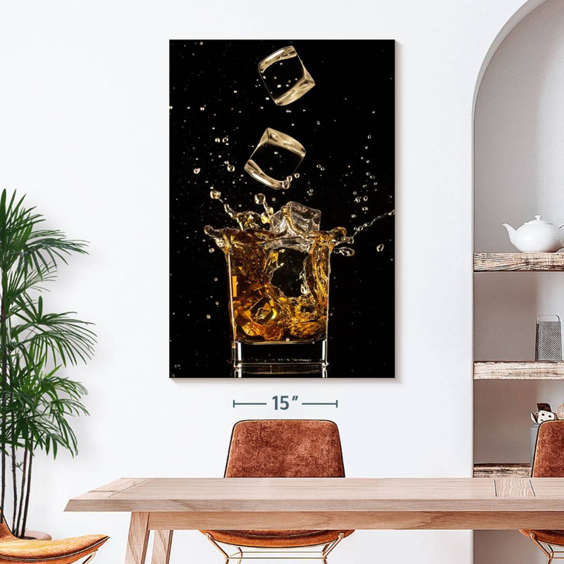 Sur toile, H 32 po x l 48 po x P 1,25 po