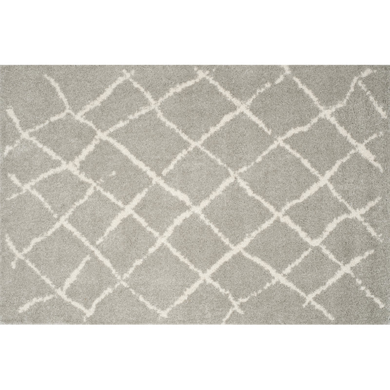 Adorae Rectangle Geometric Vinyl Area Rug, Rectangle 200 x 300cm
