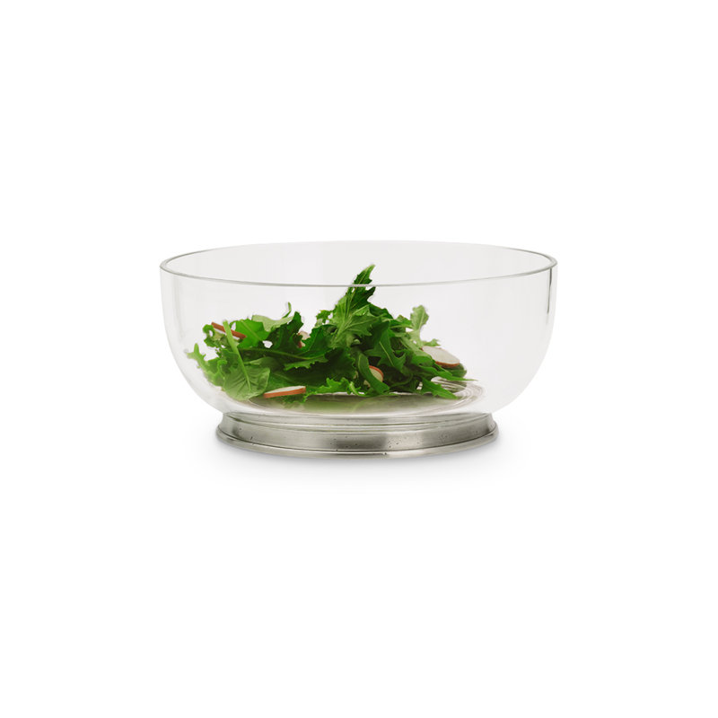 Round Crystal Salad Bowl