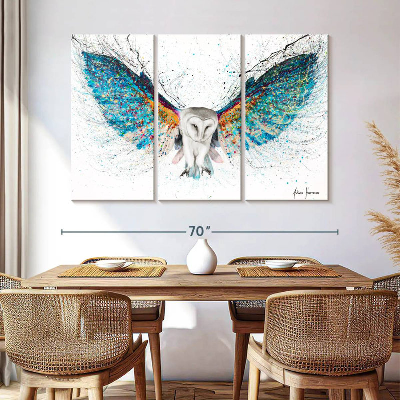 Opulent Night Owl, 42" H x 65" W