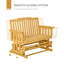 Banc oscillant et oscillant pour 2 personnes Outsunny