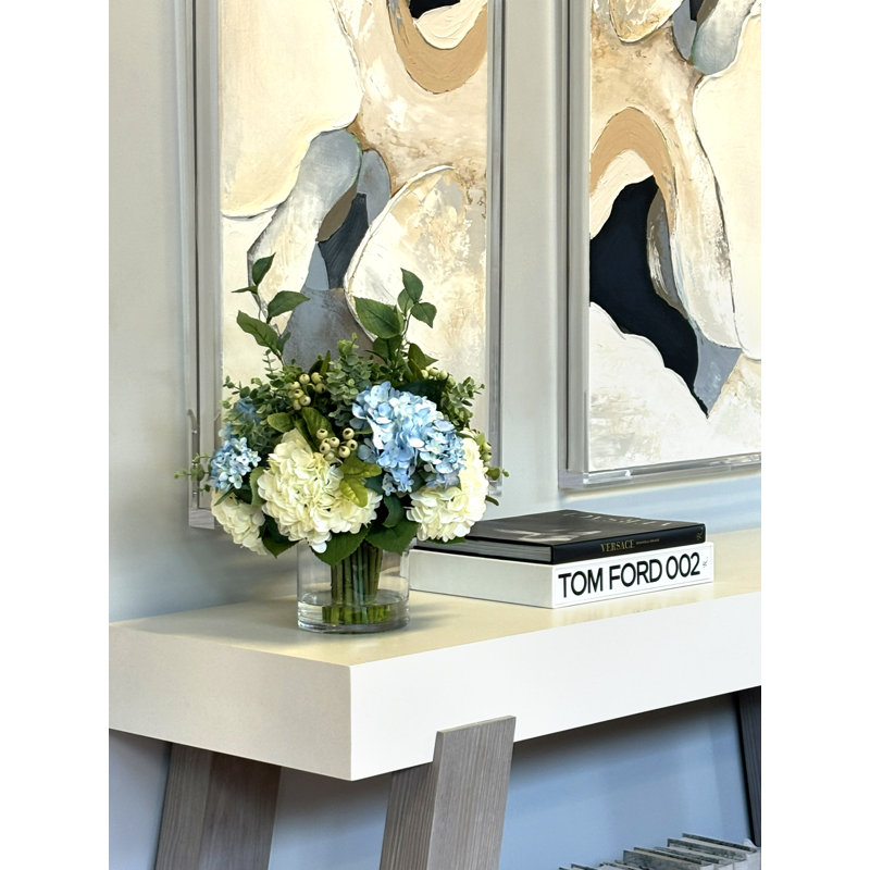 Hydrangea, Berry And Eucalyptus Floral Arrangement