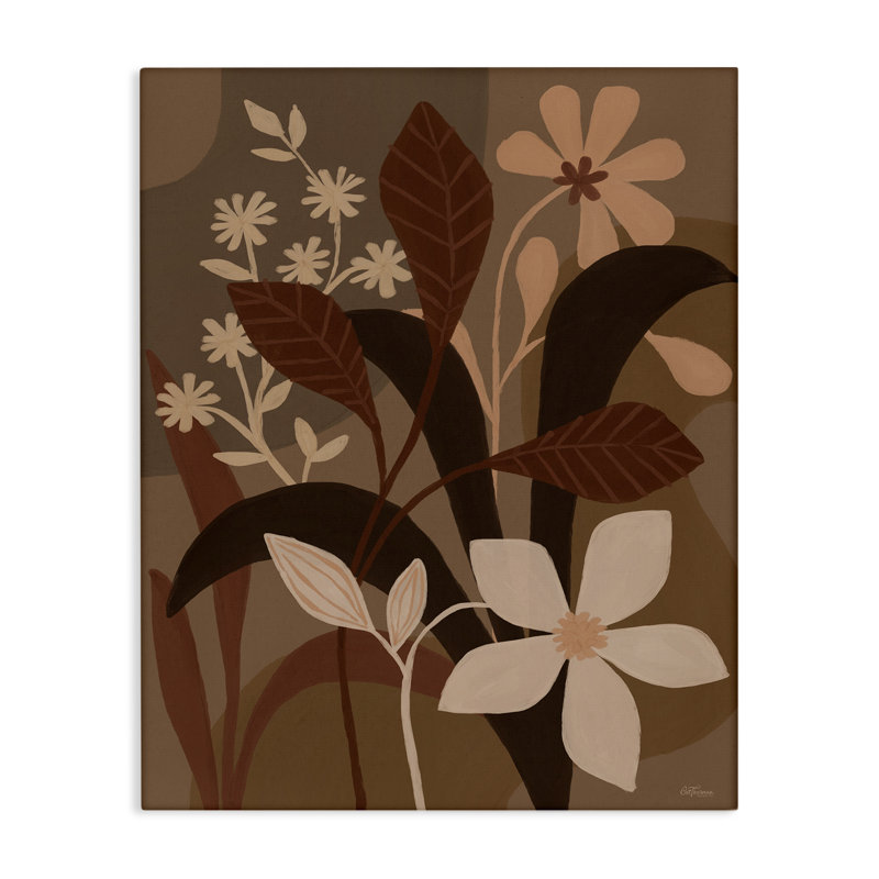 "Boho Plant Layers", art mural par Cat Thurman Designs, H 20 po x l 16 po