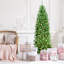 Arbre de Noël pin floqué et illuminé-1439376880
