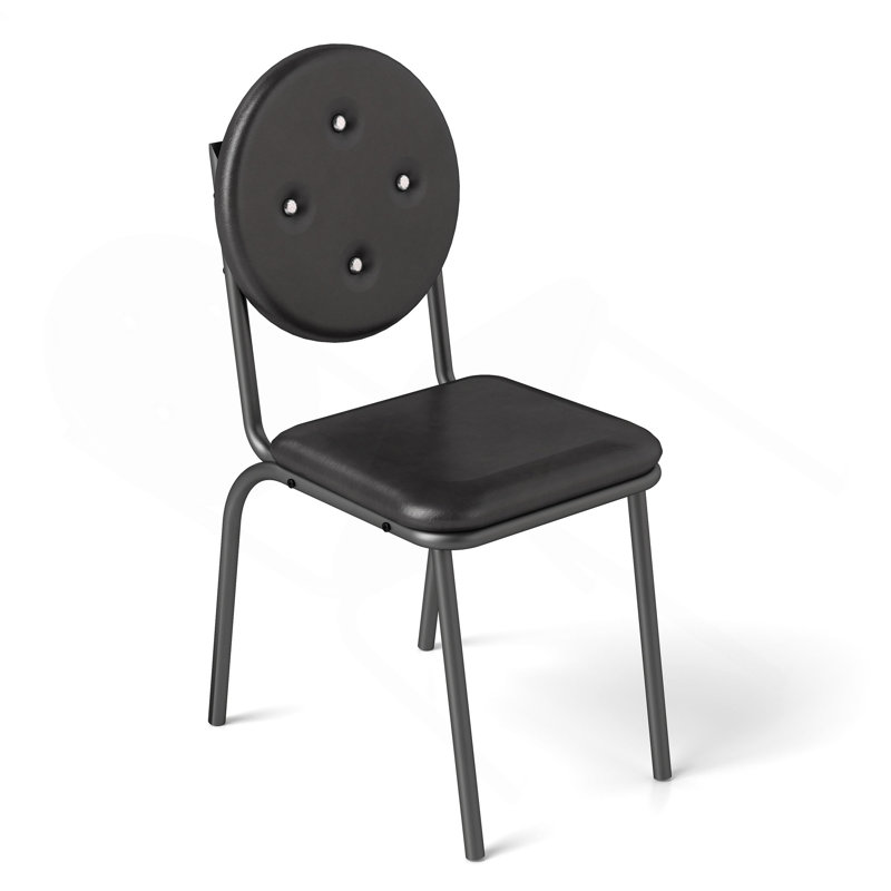 4 tabourets de bar, chaises de salle à manger en similicuir avec surface imperméable et pieds en métal, faciles à assembler, convenant à la cuisine, à la salle à manger et au salon