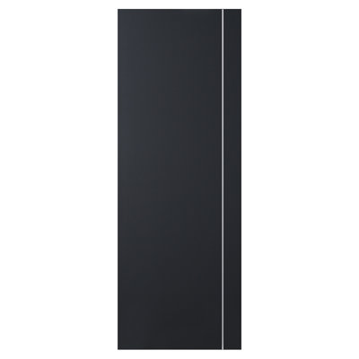 Dalle de porte intérieure moderne laminée noir doux Glam G-Pro 005 seulement 28 po x 80 po