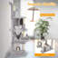 Multi-level Cat Tree 176cm Tall Cat Tower w/Top Perch & Cozy Condo-Grey