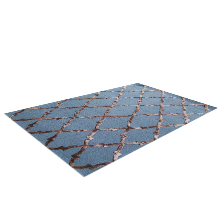 Kohinoor Geometric Wool Hand Woven Area Rug