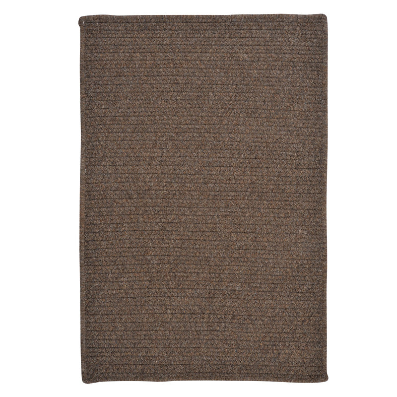Tapis brun Mcclary Wooll, Carré 8 pi