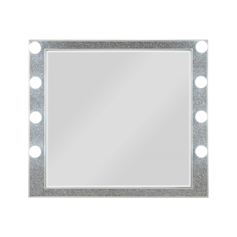 Miroir Sliverfluff avec finition champagne et lumière