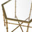 Coquina Glass Top Abstract End Table-93810367-16540841