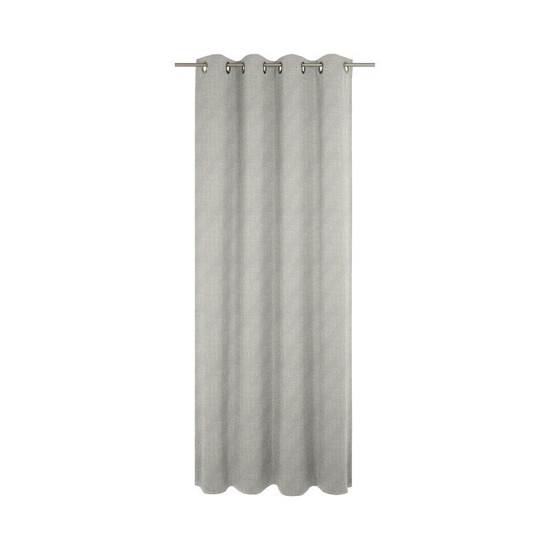 Lizeth Eyelet Opaque Curtain, Light grey, 145cm Width x 145cm Drop