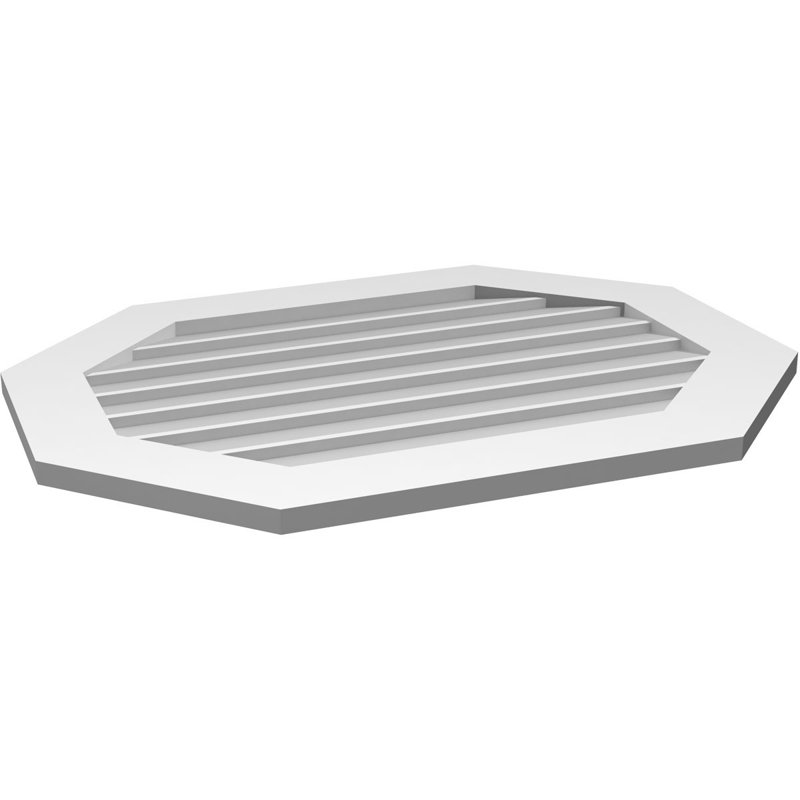 Évent horizontal gondole allongé en surface octogonal Signature, H 26 po x l 34 po x P 1 po