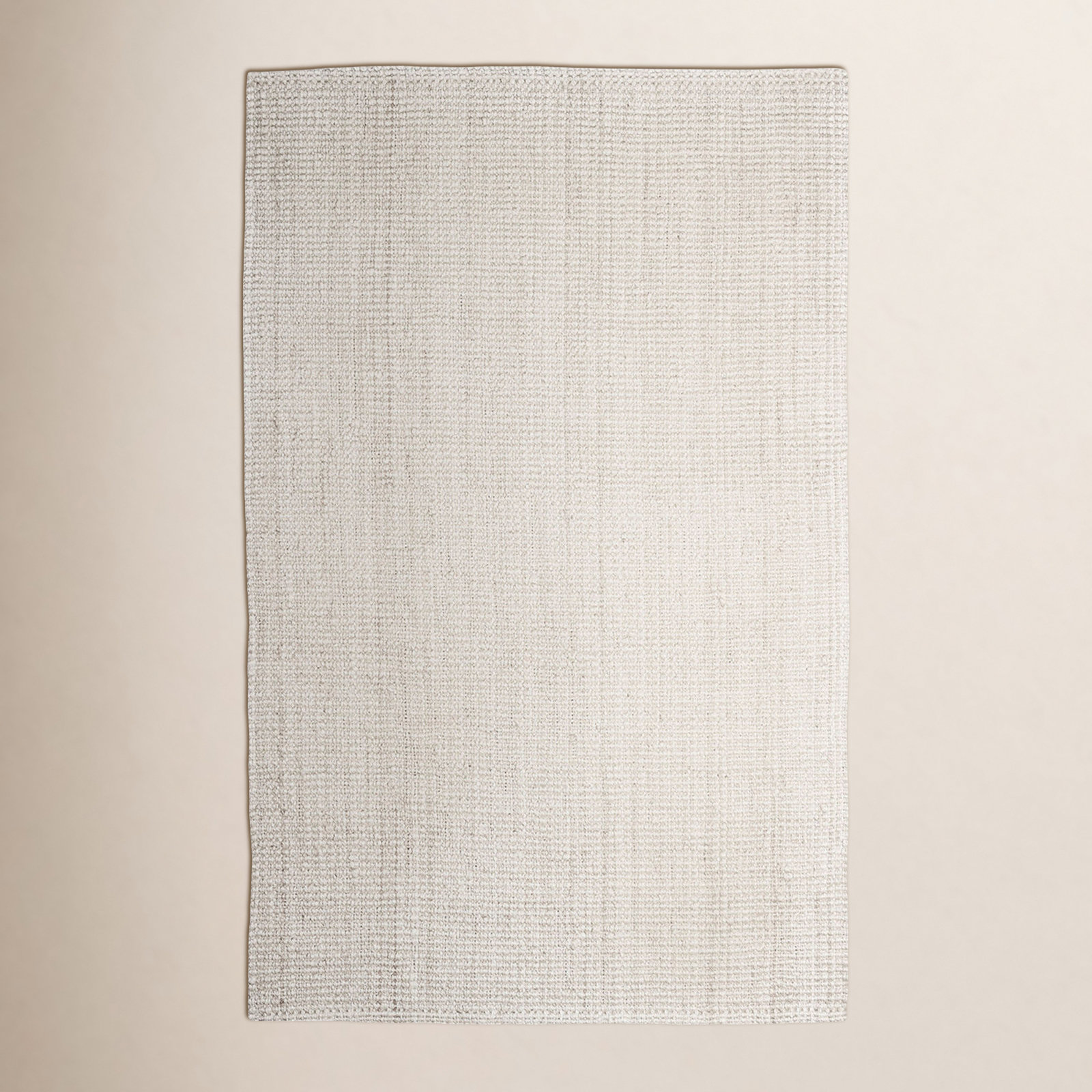 Asta Ivory Hand-Woven Flatweave Jute Rug, Rectangle 4' x 6'