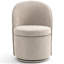 Fauteuil d'appoint rembourré pivotant avec dossier haut-1629528273