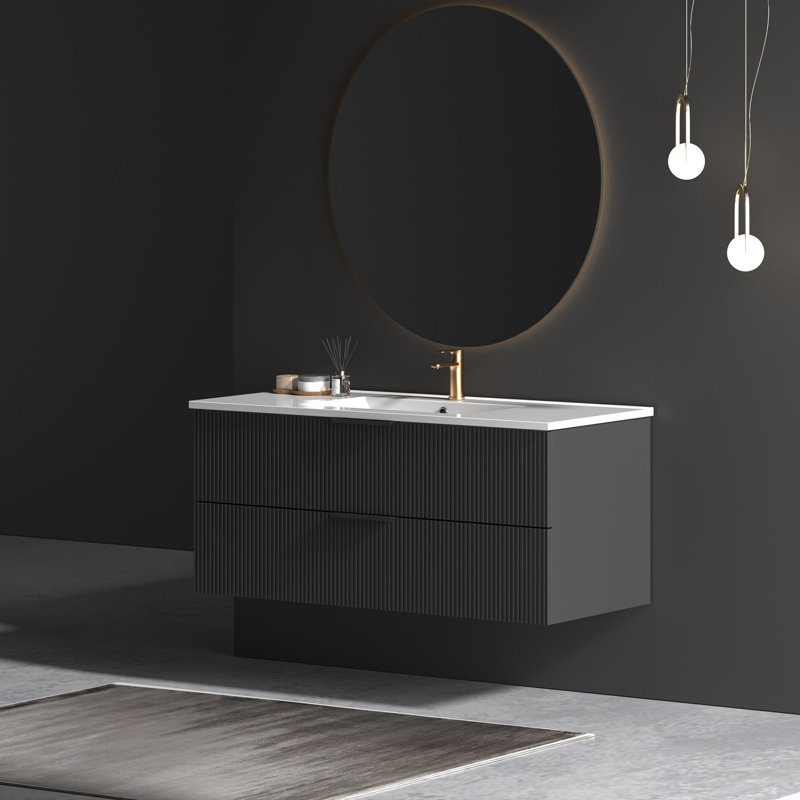 Meuble-lavabo 48 po avec lavabo en céramique