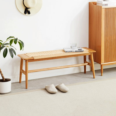 Banc à chaussures, banc de salle à manger en bois pour la salle à manger, chambre à coucher