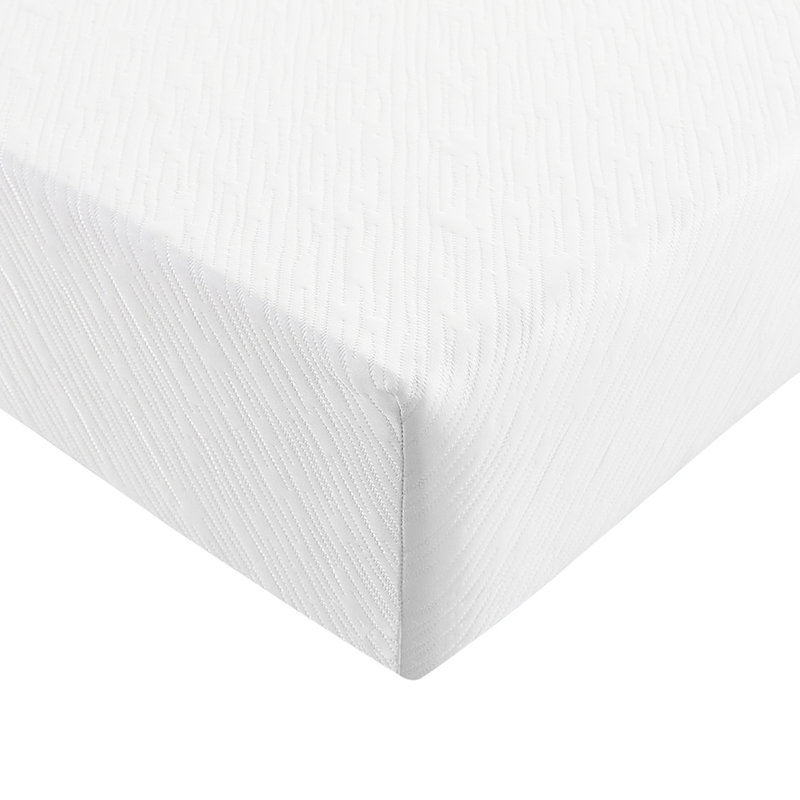 Matelas pleine grandeur en mousse à mémoire de forme de 10 po - Gel ferme et résilient à faible mouvement, lit blanc, niveau de confort minimisant le transfert