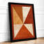 Pinwheel in Rust Geometric - Framed Print-1950813168-1950813182