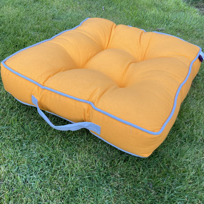 Tom Indoor / Outdoor Grey Square Floor Cushion