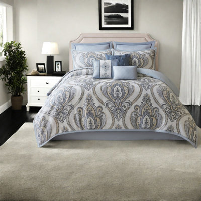 Damask Comforter Set