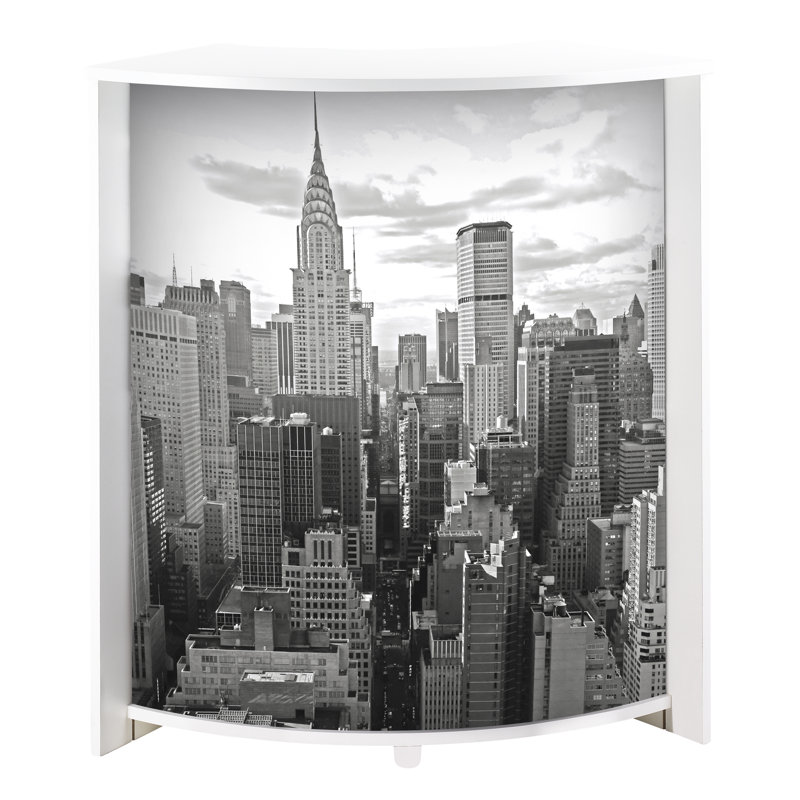 96.7cm Home Bar, White