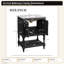 Meuble-lavabo simple 24 po avec lavabo en céramique ORVICA, tablette ouverte, 2 tiroirs-129892723
