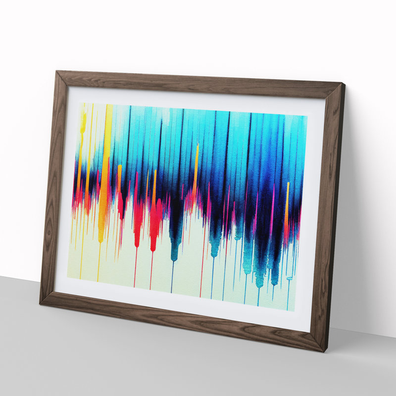 Equalizer Audio Vol.3 Abstract - Wall Art, 46cm H x 64cm W x 2cm D, Walnut