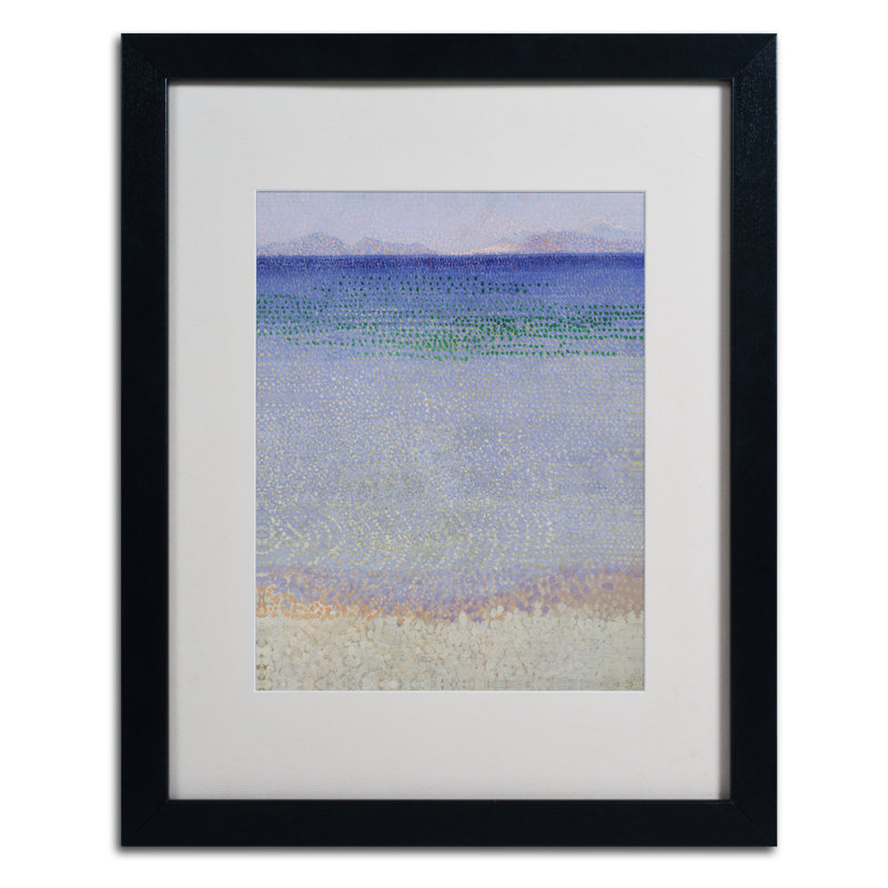 « the iles d’or 1891-92 » par henri, reproduction d’art encadrée sur toile, H 14 po x l 11 po x P 0,5 po, Noir
