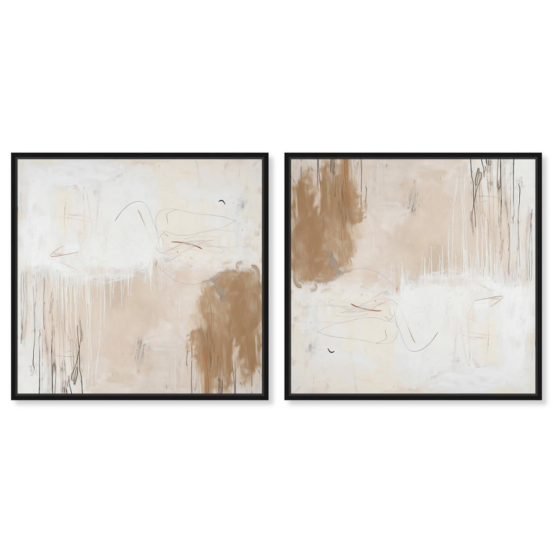Minimalist Musings II, H 13 po x l 13 po, Cadre noir