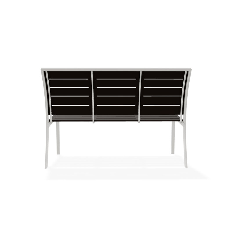 Bazza Outdoor Bench, Kona P10, Textured Snow