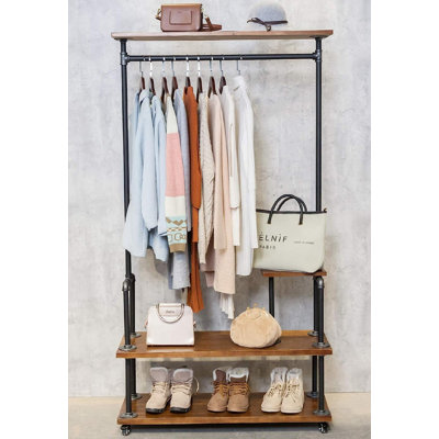 39.81'' Rolling Clothing Rack