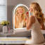  Miroir de maquillage lumineux, miroir de coiffeuse avec lumières Hollywood-1998068015