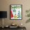 «Christmas Holiday Art CCLxxi», reproduction d'art encadrée - bois massif