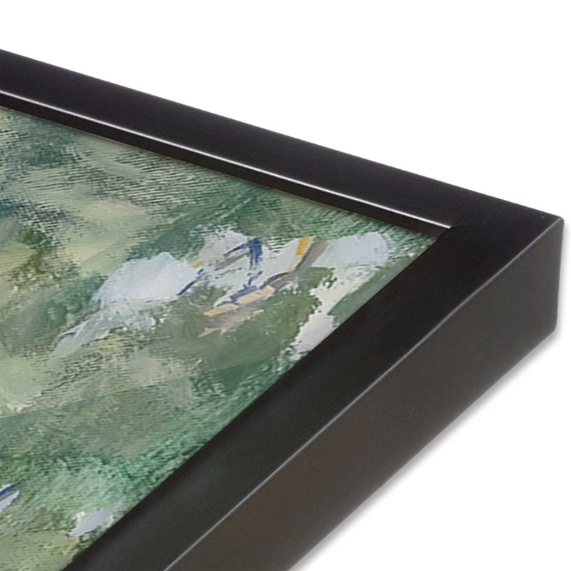 Peaceful Riverside View I Print, H 15,25 po x l 12,25 po, Cadre en zinc patiné
