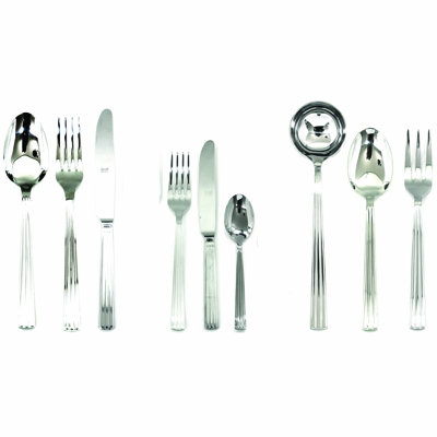 Sole 75 - Piece Stainless Steel Flatware Set - Service for 12