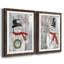 «Let It Snow Snowman», ensemble de 2 reproductions d'art textuel-1016245519-1016245518-1016245516