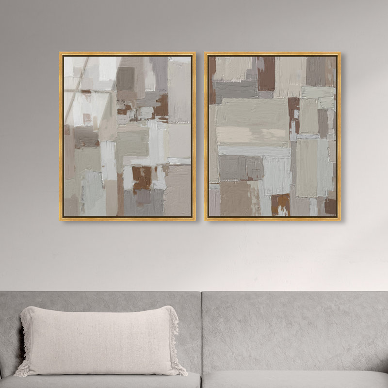 In Place Set Set by Oliver Gal, 21"H x 25"W, Gold Floater Frame