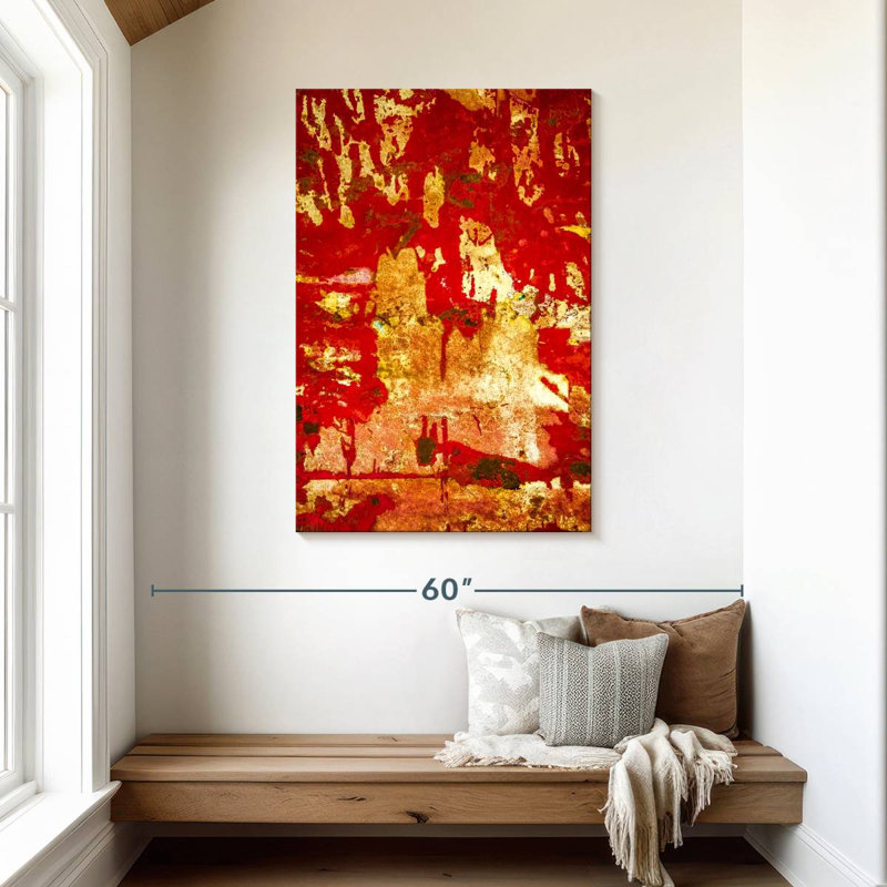 Avery A Study In Red And Gold, 45" H x 30" W