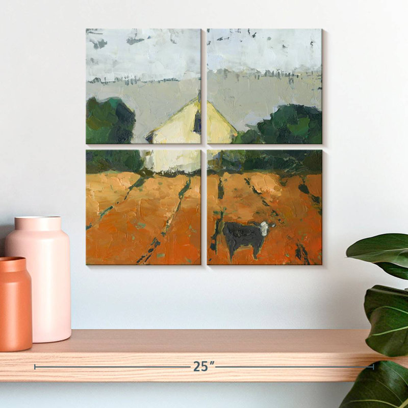 Lilie Lengers Barn, 18" H x 18" W