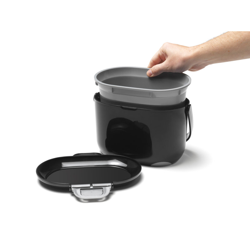 Plastic Odor Resistant Stationary Composter with Latching Lid