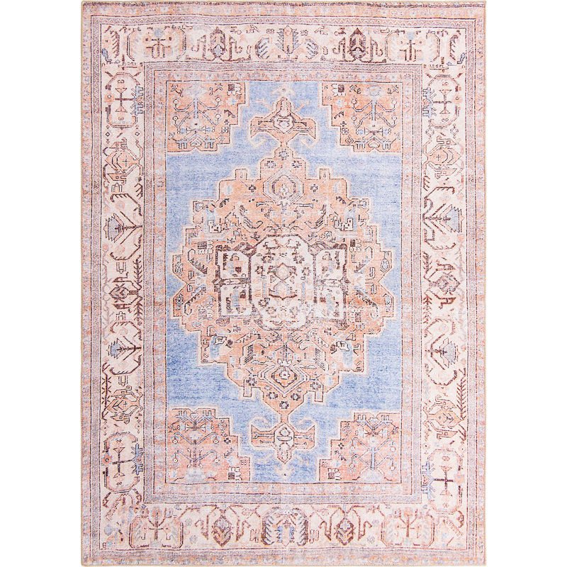 Mcclamma Chenille Oriental Indoor Rug, Rectangle 7'6" x 10'6"
