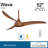 52" Wave 3 - Blade Propeller Ceiling Fan with Remote Control-12214153