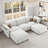 5 Seat  Deep Seat Modular Sectional Oversized  Sofa Couches Armrest Backrest With Storage Chenille-2065857760