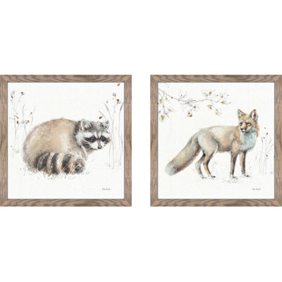 " A Woodland Walk X " 2 Piece Art Watercolor Set