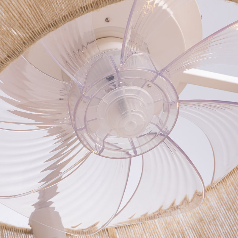 Ventilateur de plafond encastré 17,7 "avec ensemble d'éclairage et télécommande Calvino
