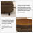 Modern Upholstered Storage Ottoman Coffee Table With Tray-799732893