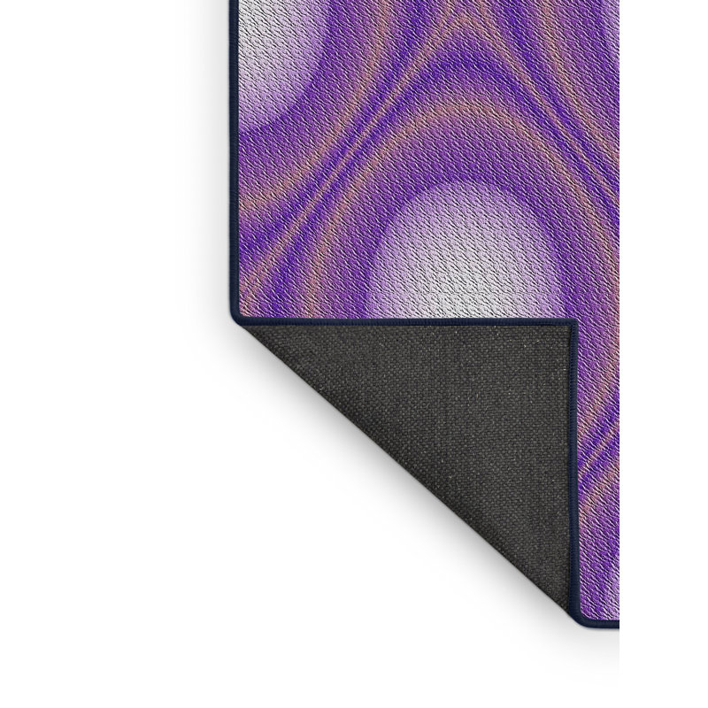 Tapis de zone rose à motif, Rectangle 5 pi x 8 pi