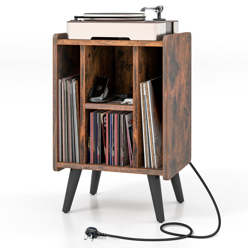 67 cm H Media Shelves, Brown